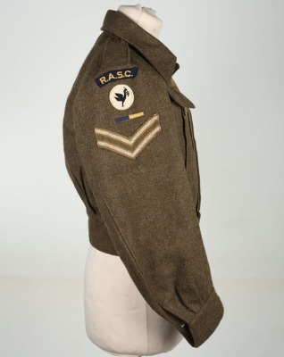 British Royal Army Service Corps 23rd Armoured Brigade Battle Dress Blouse - 3
