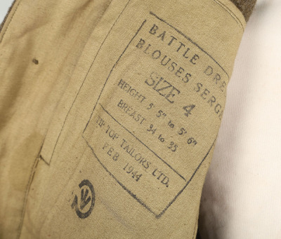 British Royal Army Service Corps 23rd Armoured Brigade Battle Dress Blouse - 10
