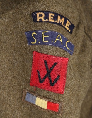 WW2 REME South East Asia Command 15th Indian Corps Battle Dress Blouse - 5