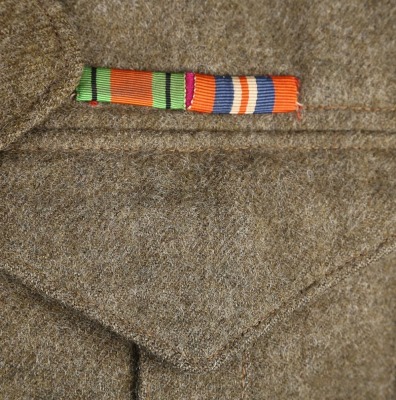 WW2 British Officers Battle Dress Blouse Attributed to Captain A R Rodgers Northamptonshire Regiment and MI6 Intelligence Service, Served in Czechoslovakia as part of 22 Liaison HQ British Military Mission Prague - 8