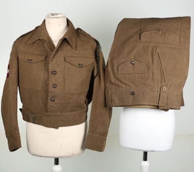 British 14th Parachute Battalion (TA) Officers Battle Dress Uniform - 15