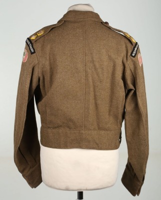 WW2 Northamptonshire Yeomanry Military Cross Winners Battle Dress Blouse - 4