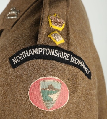 WW2 Northamptonshire Yeomanry Military Cross Winners Battle Dress Blouse - 5