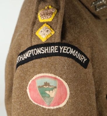 WW2 Northamptonshire Yeomanry Military Cross Winners Battle Dress Blouse - 6