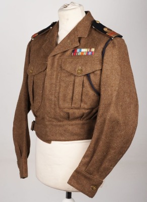 British Royal Naval Reserve Lieutenant Commanders Battle Dress Blouse of a Veteran of North Atlantic, Africa & Burma Campaigns in WW2 - 2