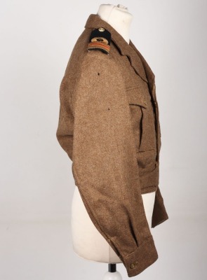 British Royal Naval Reserve Lieutenant Commanders Battle Dress Blouse of a Veteran of North Atlantic, Africa & Burma Campaigns in WW2 - 4