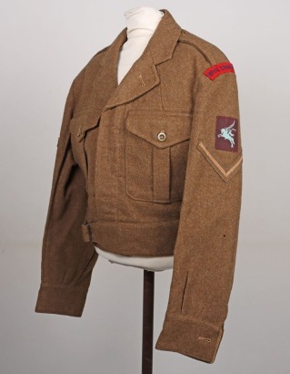 British Battle Dress Blouse of Lance Corporal Storey, 9th Independent Parachute Squadron Royal Engineers