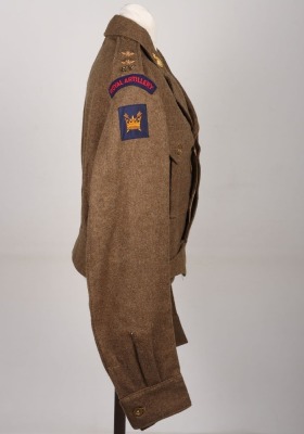British Officers 304th (Essex Yeomanry) Field Regiment Royal Artillery Battle Dress Blouse - 3