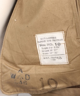 British Officers 304th (Essex Yeomanry) Field Regiment Royal Artillery Battle Dress Blouse - 7