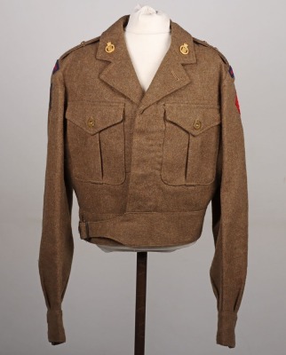 British Officers 304th (Essex Yeomanry) Field Regiment Royal Artillery Battle Dress Blouse - 8