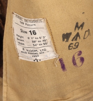 Royal Artillery 2nd AGRA Officers Battle Dress Blouse - 7