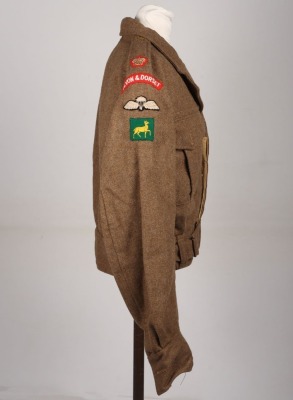 British Officers Battle Dress Blouse Former Member of the 44th (Indian) Airborne Division in WW2 - 3