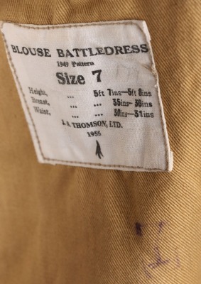 British Officers Battle Dress Blouse Former Member of the 44th (Indian) Airborne Division in WW2 - 8