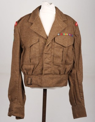 British Officers Battle Dress Blouse Former Member of the 44th (Indian) Airborne Division in WW2 - 10