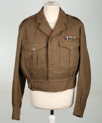 British Royal Army Chaplains Department Battle Dress of a Chaplain Decorated with Foreign Awards During WW2 - 2