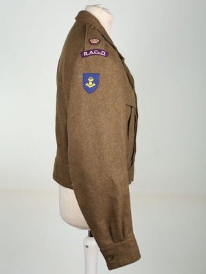 British Royal Army Chaplains Department Battle Dress of a Chaplain Decorated with Foreign Awards During WW2 - 3