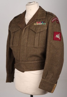 Historically Important Battle Dress Blouse of the Last British Korean War Prisoner of War to be Released Major David Maurice Sharp