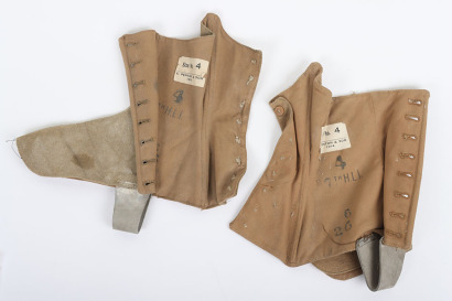 Scottish 1914 Dated Highland Spats of the 7th Highland Light Infantry