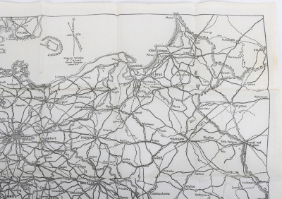 Scarce WW2 Royal Air Force Air Crew Escape Map - 3