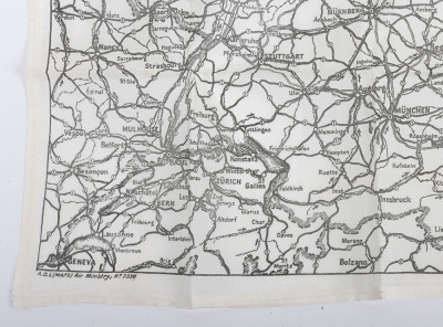 Scarce WW2 Royal Air Force Air Crew Escape Map - 5