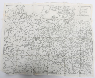 Scarce WW2 Royal Air Force Air Crew Escape Map - 6