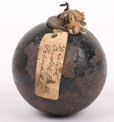 Inert WW1 British No15 &lsquo;Cricket Ball&rsquo; Grenade