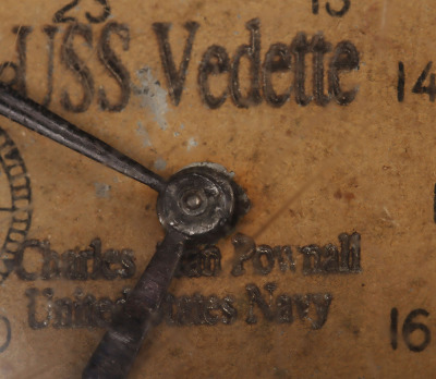 Soviet Russian Made Watch of USS Vedette and Vice Admiral Charles A Pownall, Last Military Governor of Guam Interest - 12