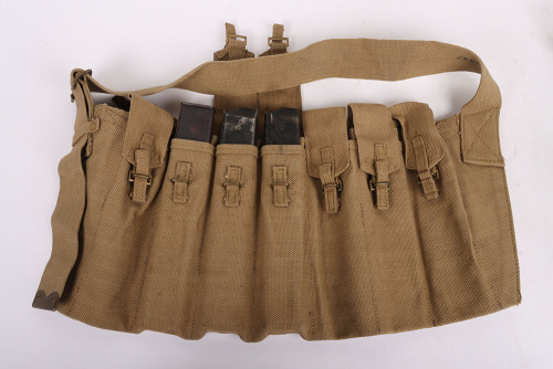 WW2 British Airborne Sten Gun Magazine Bandolier