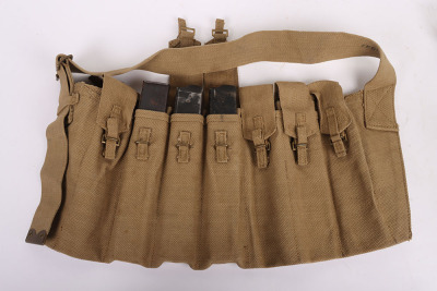 WW2 British Airborne Sten Gun Magazine Bandolier