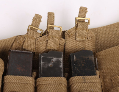 WW2 British Airborne Sten Gun Magazine Bandolier - 5