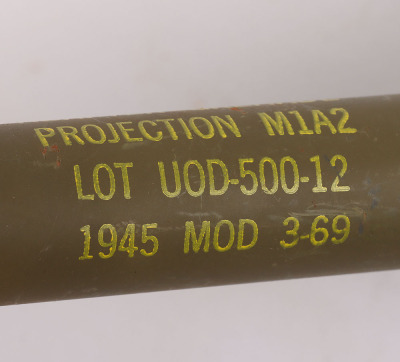 Inert American Grenade with M1A2 Projection Mount - 4