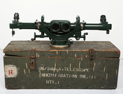 WW2 British Anti-Aircraft Mk III Range Finder in Original Transit Box