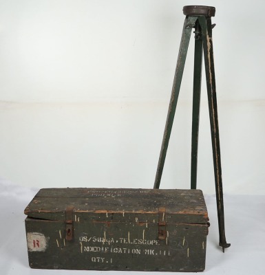 WW2 British Anti-Aircraft Mk III Range Finder in Original Transit Box - 7