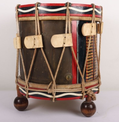 British 1st Battalion the Queens Regiment Regimental Drum, Converted into Side Table - 2