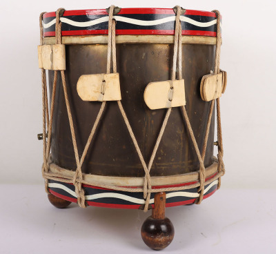British 1st Battalion the Queens Regiment Regimental Drum, Converted into Side Table - 3
