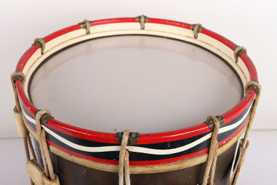 British 1st Battalion the Queens Regiment Regimental Drum, Converted into Side Table - 9