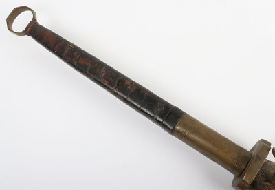 Boxer Rebellion Period Chinese 2-Handed Sword - 4
