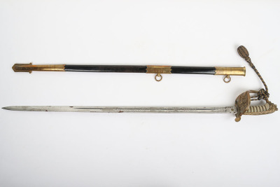 Post 1901 Royal Naval Reserve (R.N.R) Officers Sword - 2