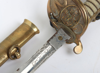 Post 1901 Royal Naval Reserve (R.N.R) Officers Sword - 6