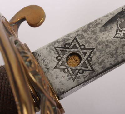 1845 Pattern Infantry Officers Sword by Henry Wilkinson No.24074 Made for Lt. Col. Bergmann 6.12.1881 - 10