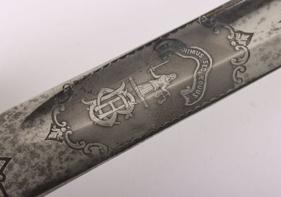 1845 Pattern Infantry Officers Sword by Henry Wilkinson No.24074 Made for Lt. Col. Bergmann 6.12.1881 - 11
