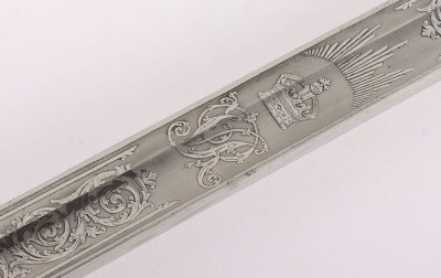 1845 Pattern Infantry Officers Sword by Henry Wilkinson No.24074 Made for Lt. Col. Bergmann 6.12.1881 - 14