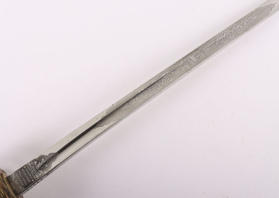 1845 Pattern Infantry Officers Sword by Henry Wilkinson No.24074 Made for Lt. Col. Bergmann 6.12.1881 - 15