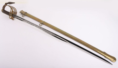 1845 Pattern Infantry Officers Sword by Henry Wilkinson No.24074 Made for Lt. Col. Bergmann 6.12.1881 - 22