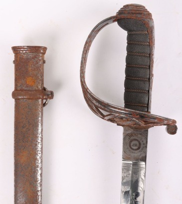 Victorian 1845 Pattern Officers Sword of the Flintshire Rifles