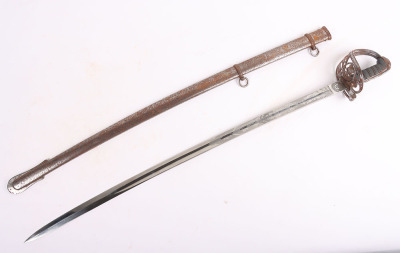 Victorian 1845 Pattern Officers Sword of the Flintshire Rifles - 2