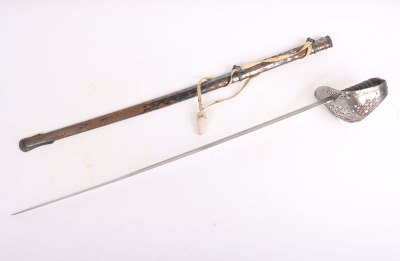 Victorian 1895 Pattern Officers Sword of the Flint Rifle Volunteers - 3