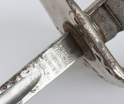 1897 Pattern Infantry Officers Sword of Piquet Weight Attributed to Major Lionel Culme Soltau-Symons D.S.O Durham Light Infantry, Seriously Wounded During WW1 - 7