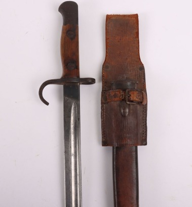 British 1907 Hook Quillon Bayonet by Enfield Regimentally Marked to the Scottish Rifles