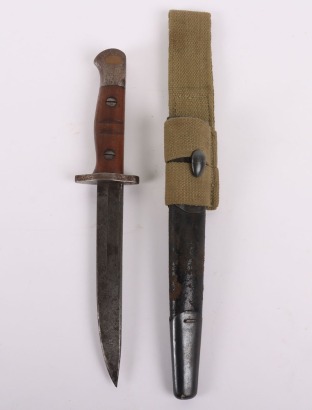 Fighting Knife Produced from Cut Down P-17 Bayonet